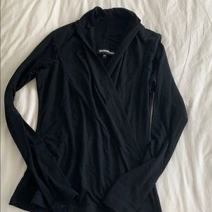 Black cross top sweater